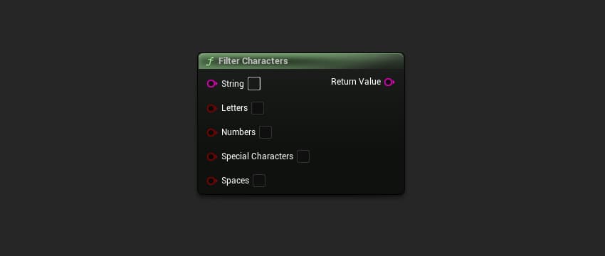 FilterCharacters