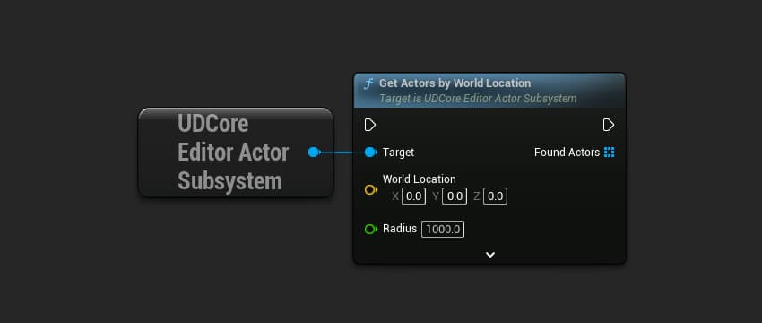 GetActorsByWorldLocation